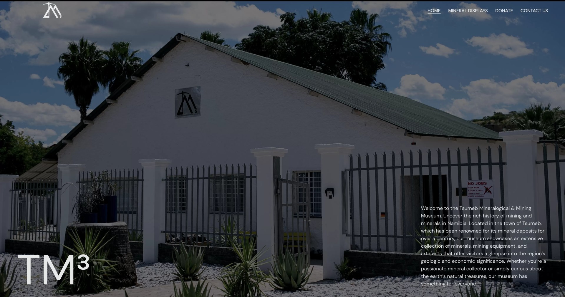 Tsumeb Mineralogical Museum website by AVID.